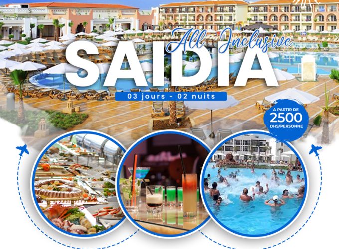 SAADIA ALL INCLUSIVE BE LIVE 5* (03 JOURS/02 NUITS)