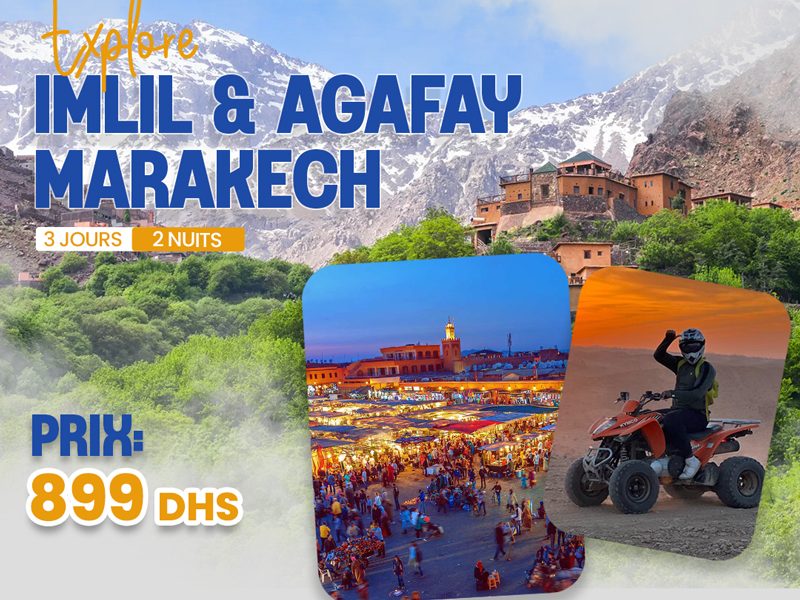 IMLIL & MARRAKECH & AGAFAY 03 JOURS / 02 NUITS