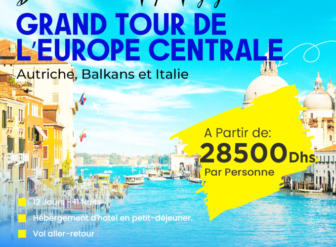 Grand Tour de l’Europe Centrale : Autriche, Balkans et Italie (12J/11N)