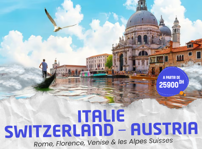 Circuit Européen : ITALIE – SWITZERLAND – AUSTRIA (10J / 9N)