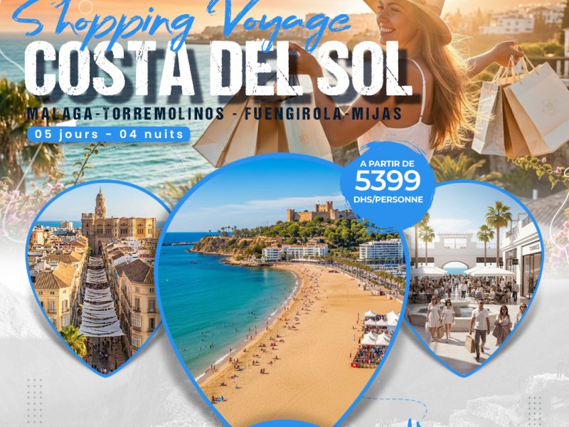 COSTA DEL SOL (5J/4N)-MALAGA -TORREMOLINOS-FUENGIROLA- MIJAS