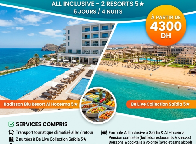 Saïdia & Al Hoceïma – All Inclusive